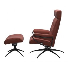 London Adjustable Headrest Star Recliner Chair | Leather