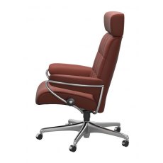 London Adjustable Headrest Office Recliner Chair | Leather