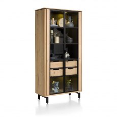 Livada Glass Cabinet | Oak Natural