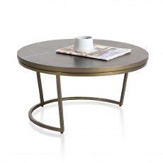 City Round Occasional Table | Champagne