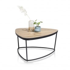 City Triangle Occasional Table | Oak Railway Brown