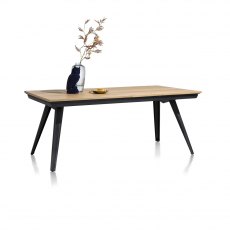 City Extendable Dining Table | Oak Railway Brown