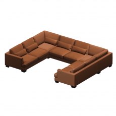Brandon U-Shape Sofa | Leather