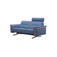 Stella Wood Recliner Sofa | Leather