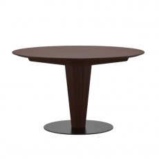 Bordeaux Extendable Round Pedestal Dining Table | Walnut