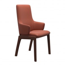 Laurel High Back Dining Armchair | D100 | Leather