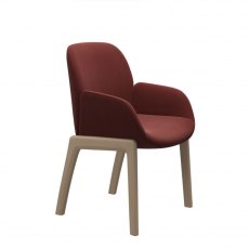 Bay Low Back Dining Armchair | D100 | Fabric