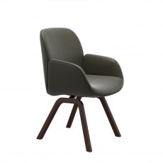 Bay Low Back Dining Armchair | D200 | Leather