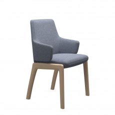 Vanilla Low Back Dining Armchair | D100 | Fabric