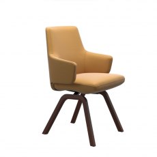 Vanilla Low Back Dining Armchair | D200 | Leather