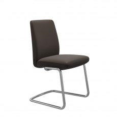 Vanilla Low Back Dining Chair | D400 | Leather