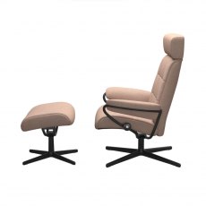 London Adjustable Headrest Cross Recliner Chair | Fabric