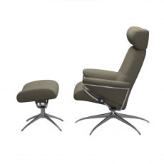Berlin Adjustable Headrest Star Recliner Chair | Fabric