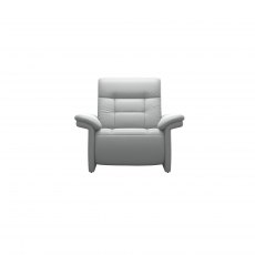 CLEARANCE | Mary | 2 Seater Fixed Sofa and Electric Reclining Armchair | Misty Grey Leather